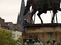 Reiterdenkmal kehrt zurueck auf dem Heumarkt P81